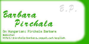 barbara pirchala business card